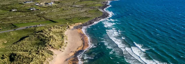 See the beauty Fanore Beach located on the edge of the Karst landscape of The Burren